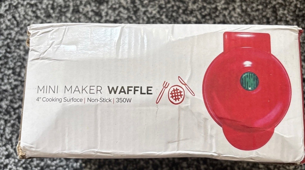 Waffle Maker Mini Small Compact Design, Breakfast Waffle Iron Machine Nonstick