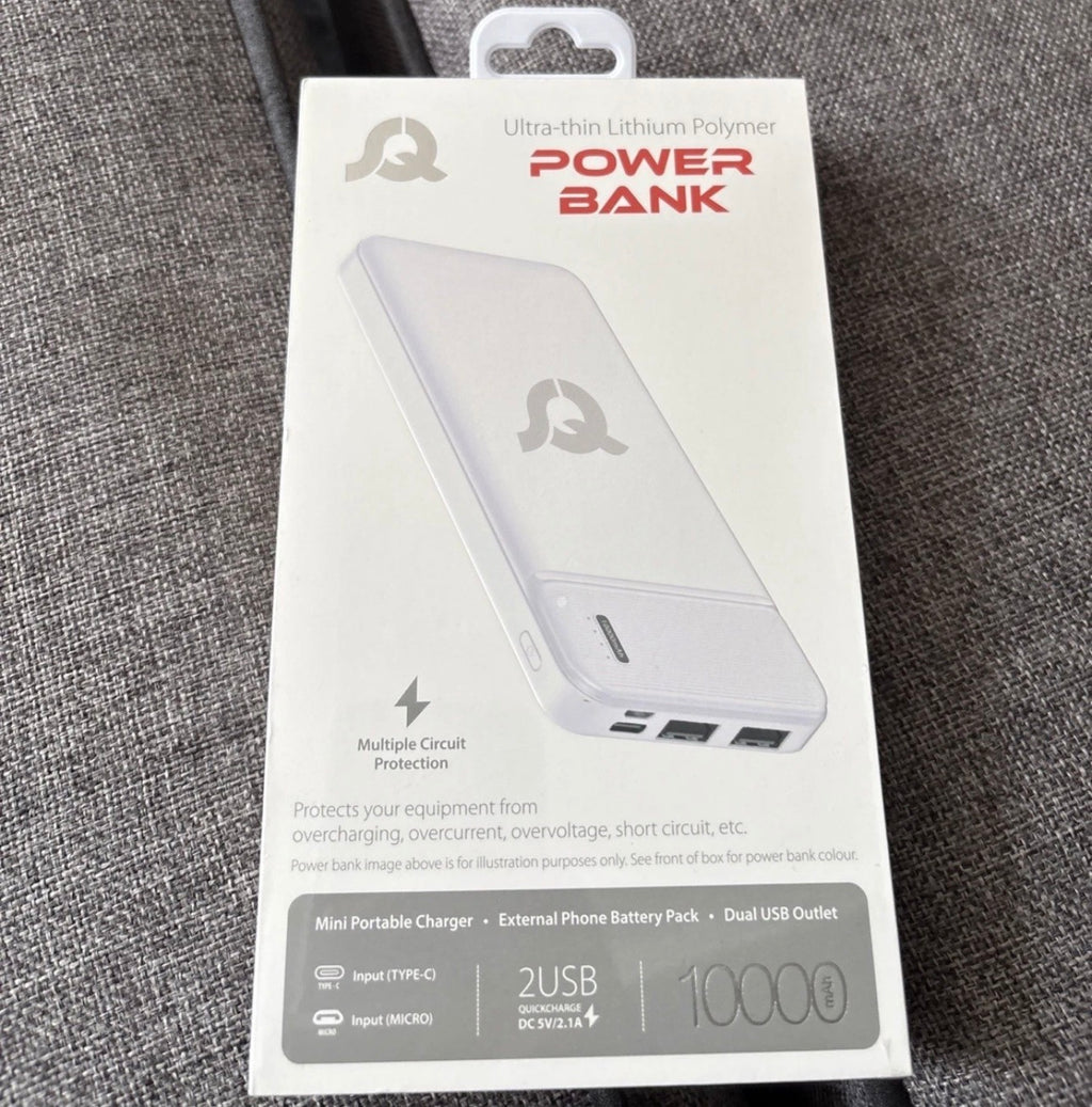 Ultra Thin Lithium Polymer Power Bank 10000mAh Fast Charging Type C New Sealed