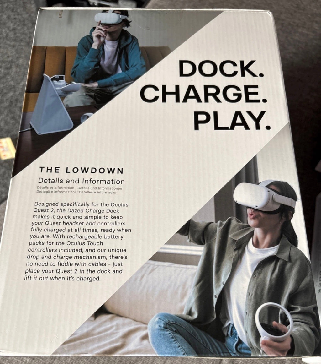 Dazed Charge Dock Station for Oculus Quest-Wireless Charging - NEW
