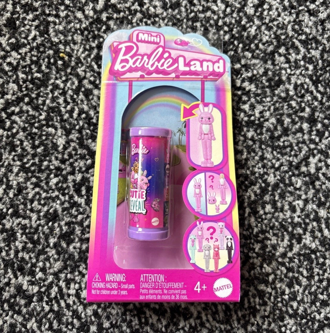 Mattel Mini Barbie Land Colour Reveal Doll, 3.81cm 4+ Years, New