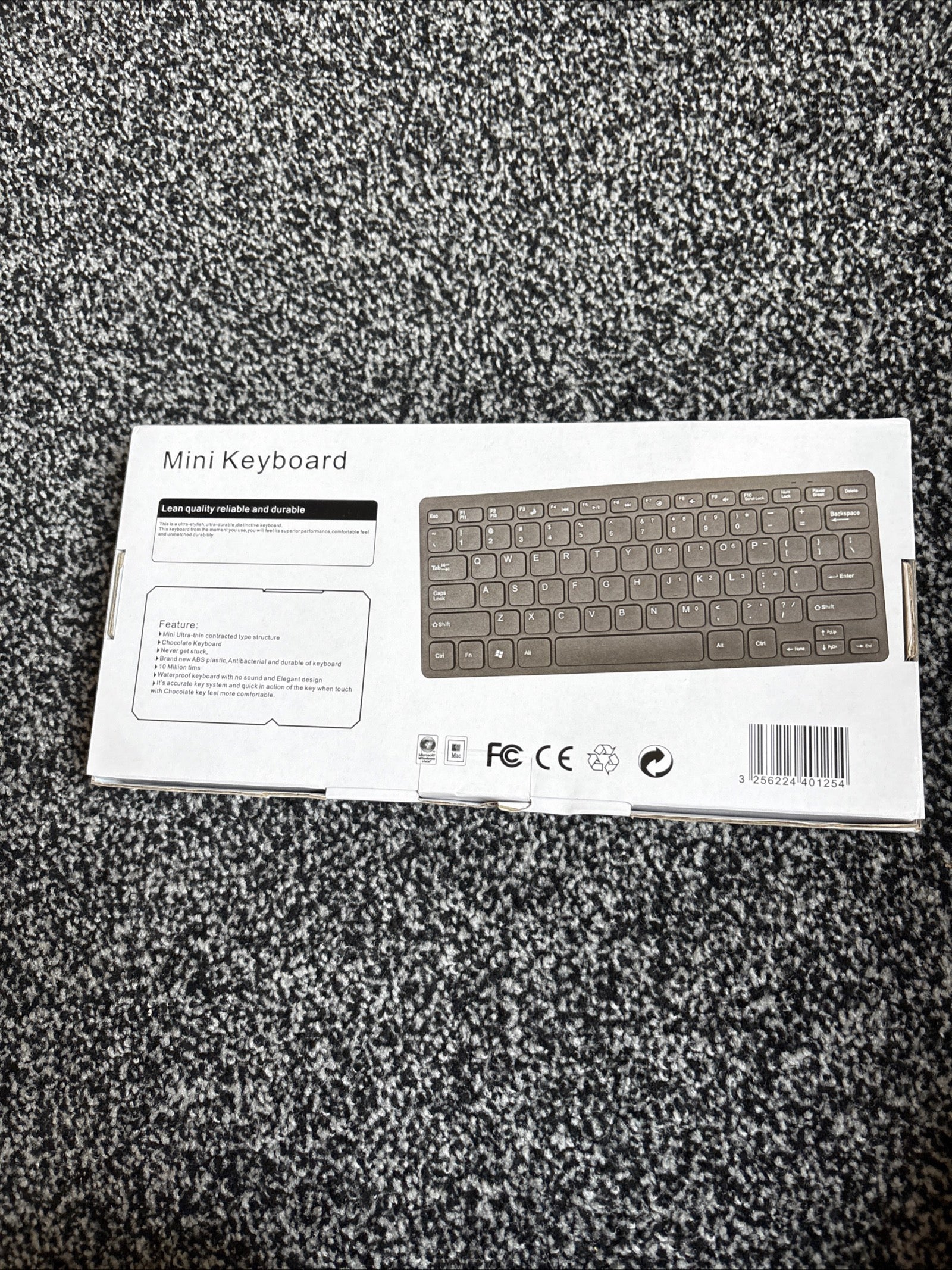 Mini Keyboard K-1000 Compatible with Mac and PC in Black