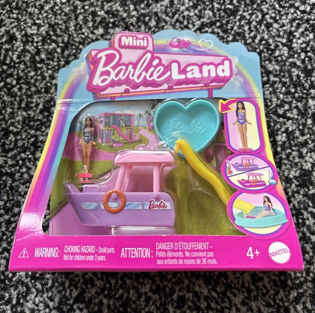 Mini Barbie Land Boat and Slide Mattel