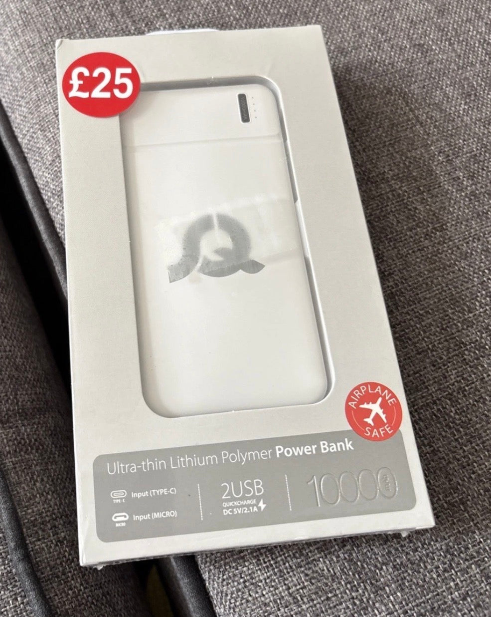 Ultra Thin Lithium Polymer Power Bank 10000mAh Fast Charging Type C New Sealed