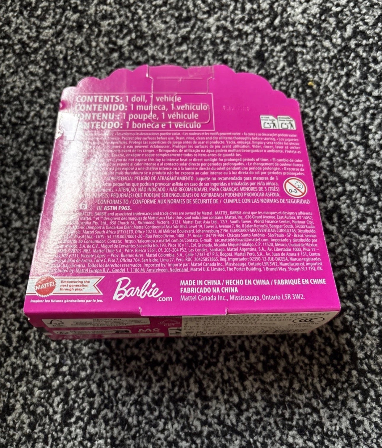 Mini Barbie Land Doll and Airplane Mattel