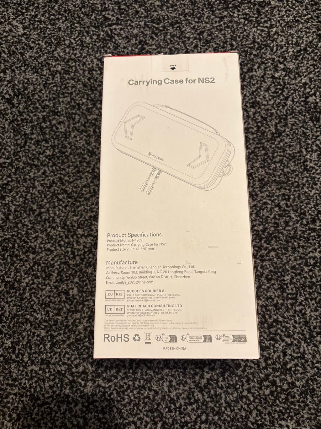 NEWDERY Carrying Case for Nintendo Switch 2 Console Large Strap Card Slots