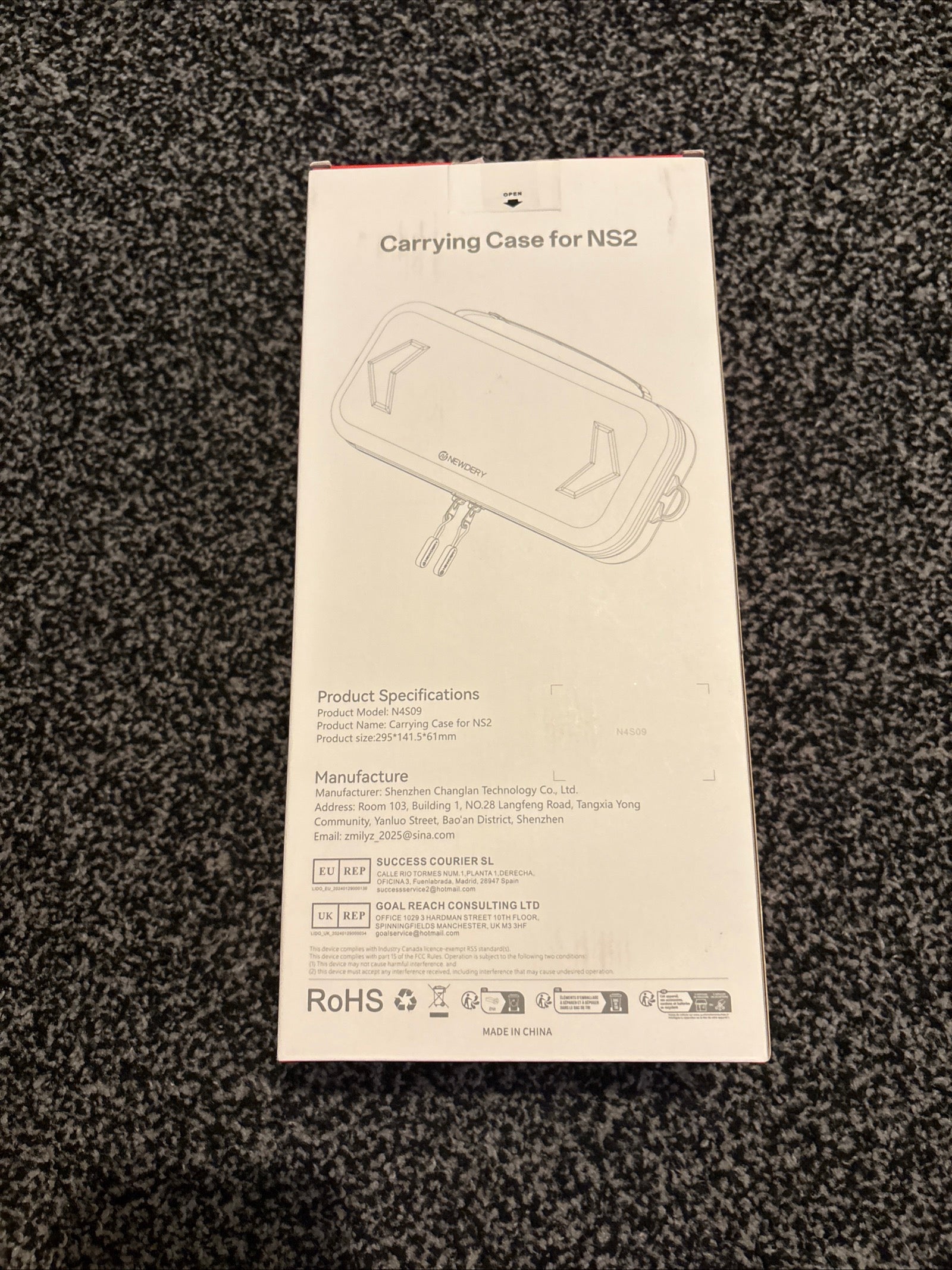 NEWDERY Carrying Case for Nintendo Switch 2 Console Large Strap Card Slots