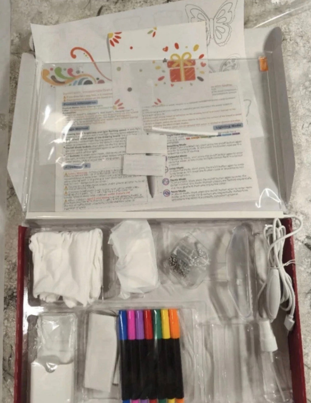 Solorage LED Neon Drawing Board NB15-uk Standard 1 Set One Size