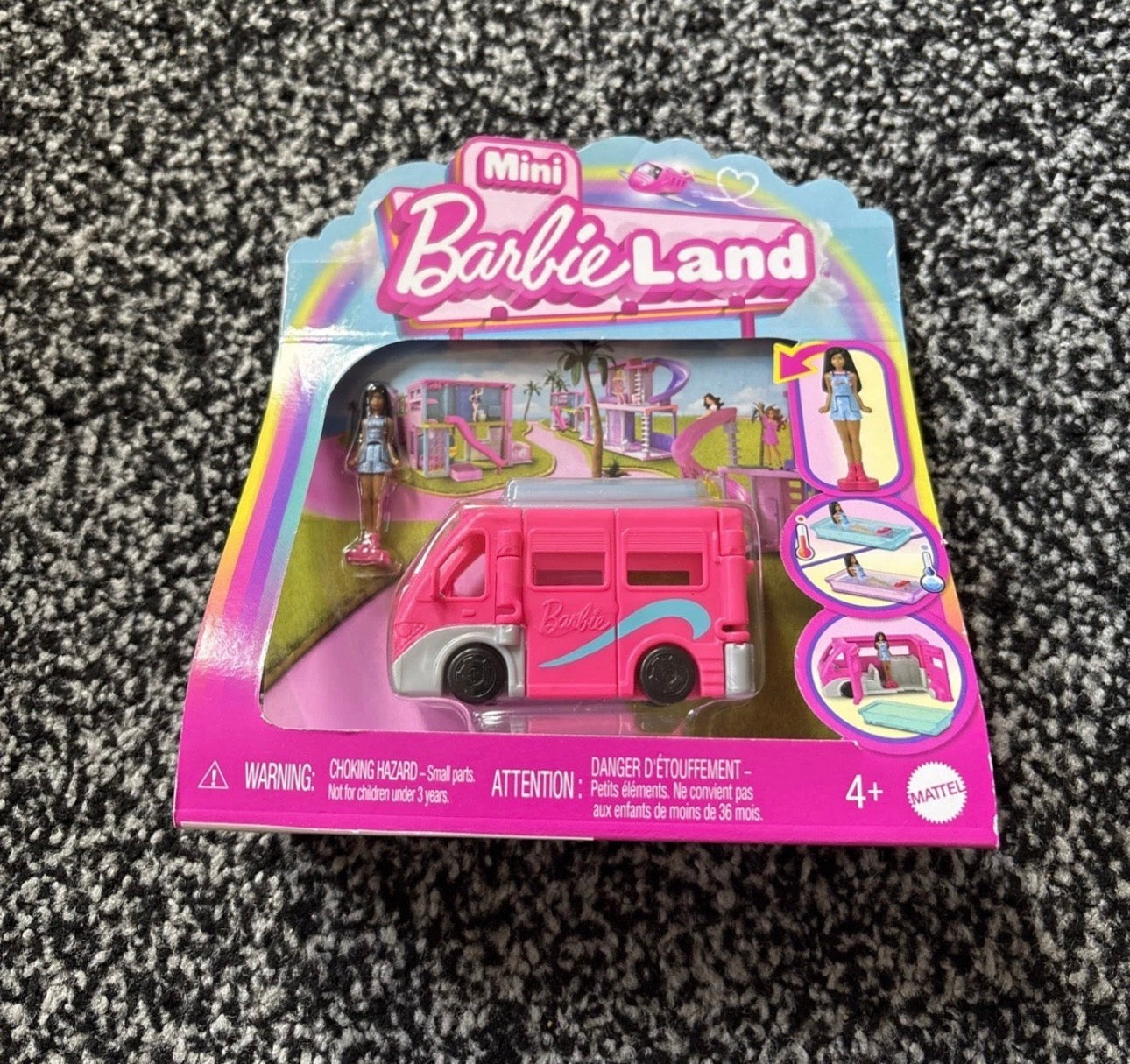 Mini Barbie Land Doll and Mini Bus Mattel