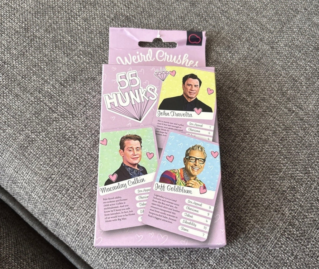 Weird Crushes Hollywood Celebrity Hunks Card Game Top Trump Game for Hen Parties