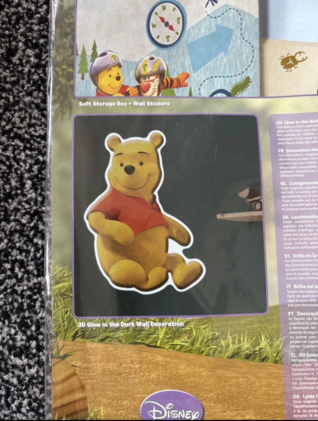 My Friends Tigger & Pooh 3D Glow In The Dark Wall Decoration