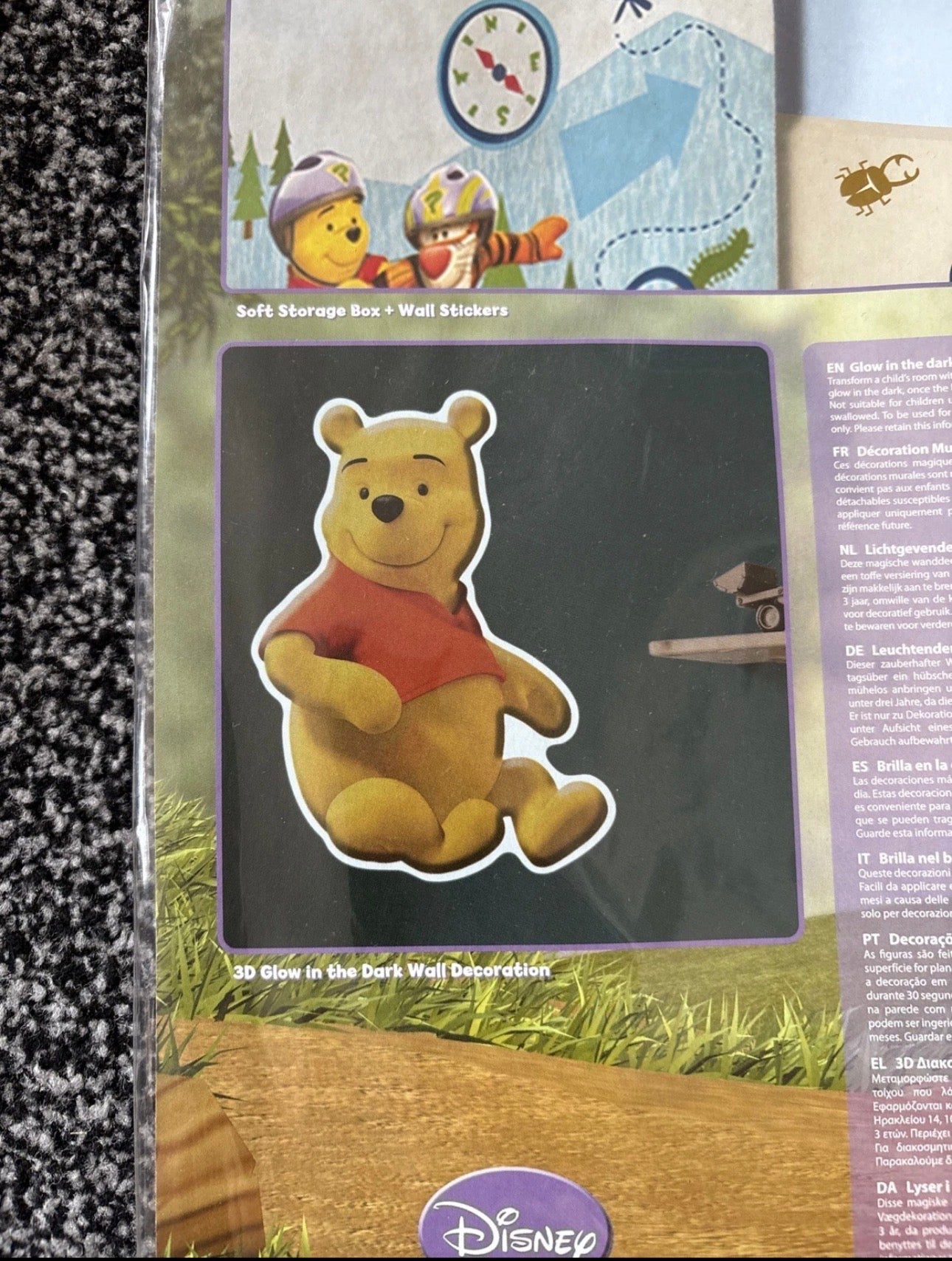 My Friends Tigger & Pooh 3D Glow In The Dark Wall Decoration