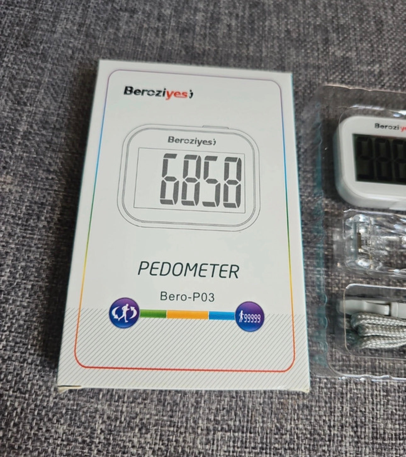 White Pedometer Brand New