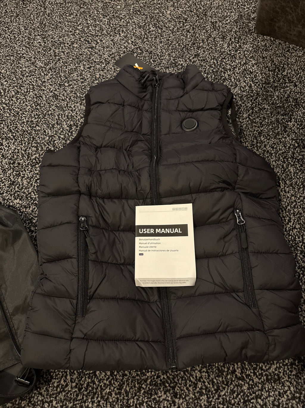 Xx Heated Apparel Electric Heated Jacket Men's Size Small Black with power bank