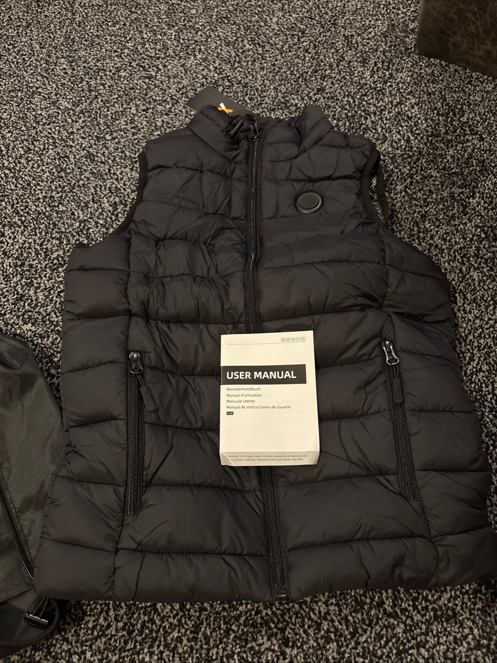 Xx Heated Apparel Electric Heated Jacket Men's Size Small Black with power bank