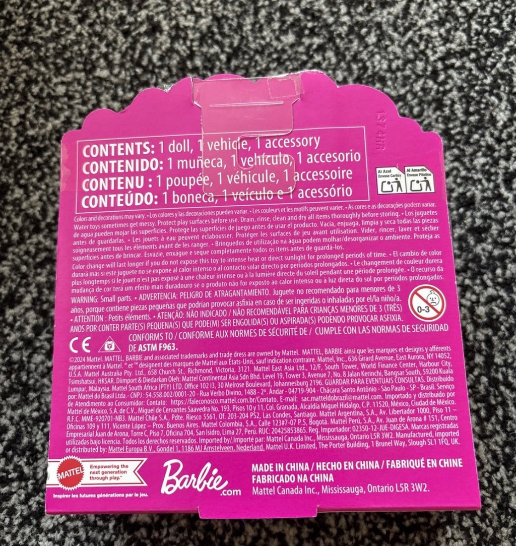 Mattel Mini Barbie Land Doll And Vehicle (Car) Brand New