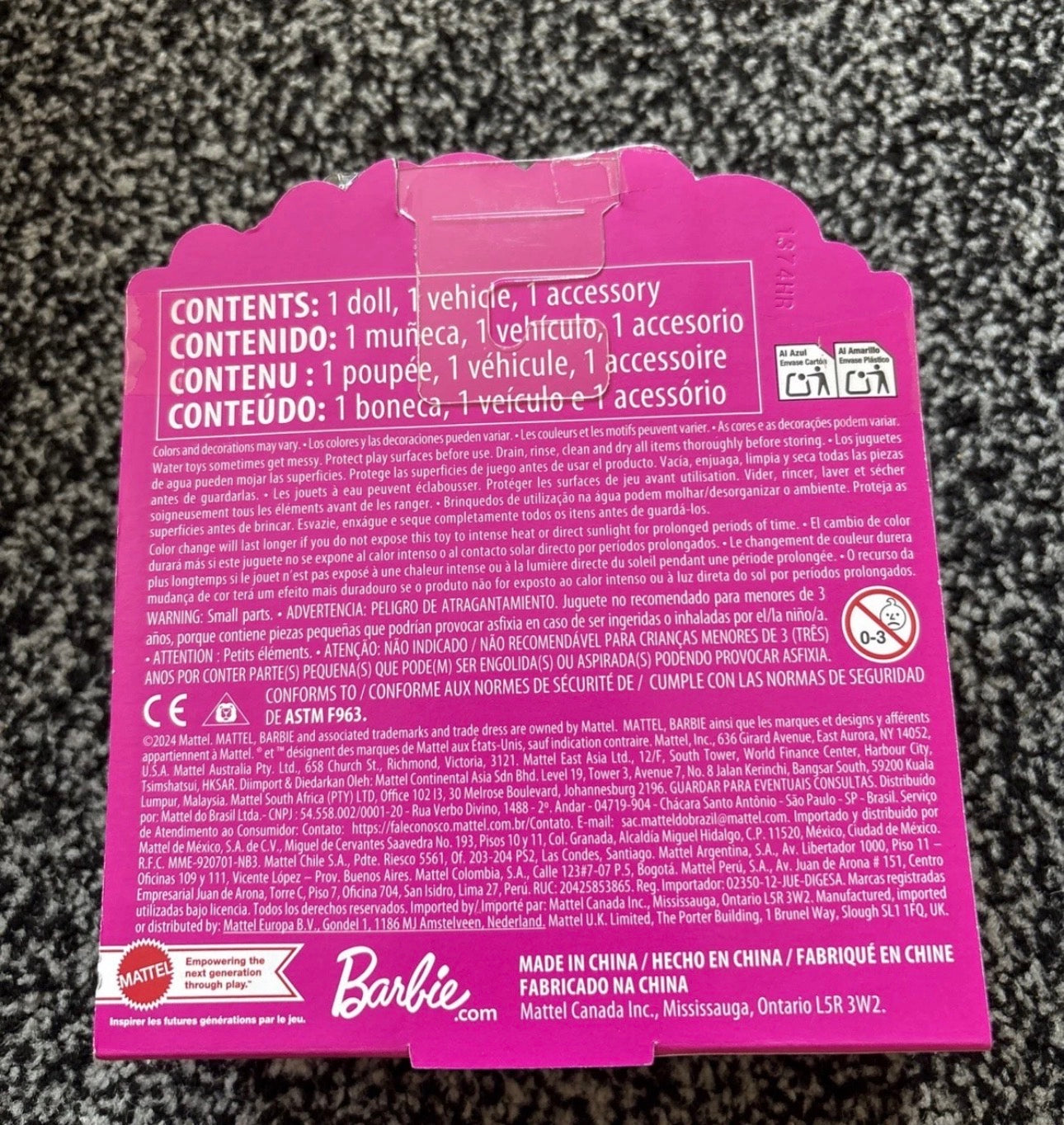 Mattel Mini Barbie Land Doll And Vehicle (Car) Brand New