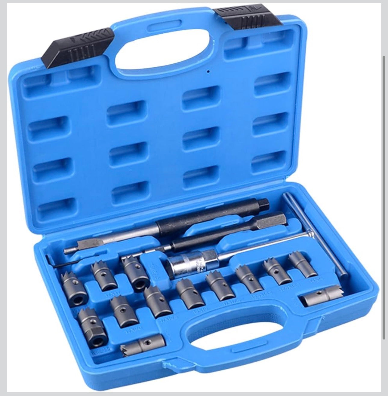 17 TOOLS DIESEL ENGINE INJECTOR CLEANER CLEAN CARBON SEAT CUTTER CUTTING SET
