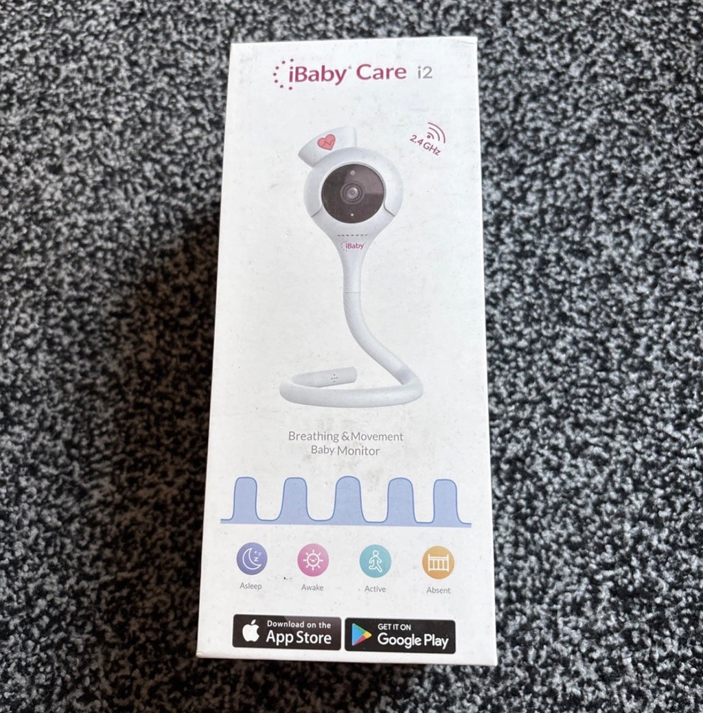 iBaby Care i2 Smart Baby Breathing Monitor with Camera and Audio - White