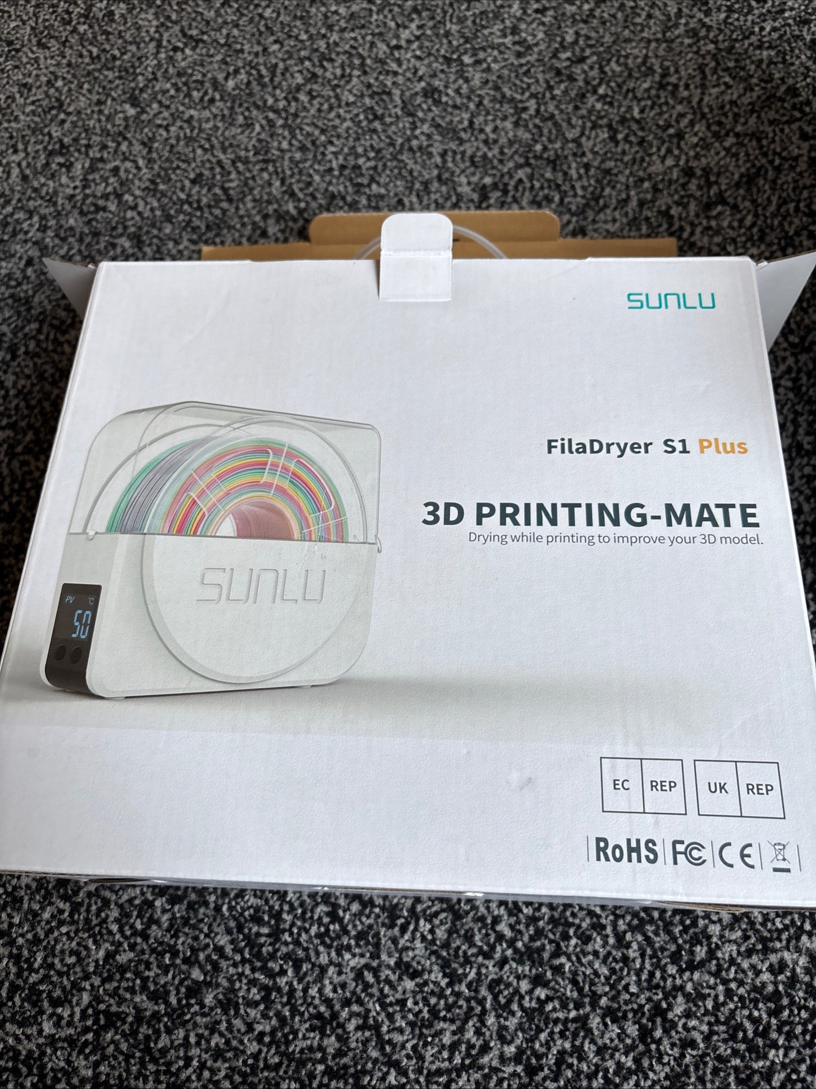 SUNLU FilaDryer S1 Plus 3D Printing Filament Dryer with Uk Plug