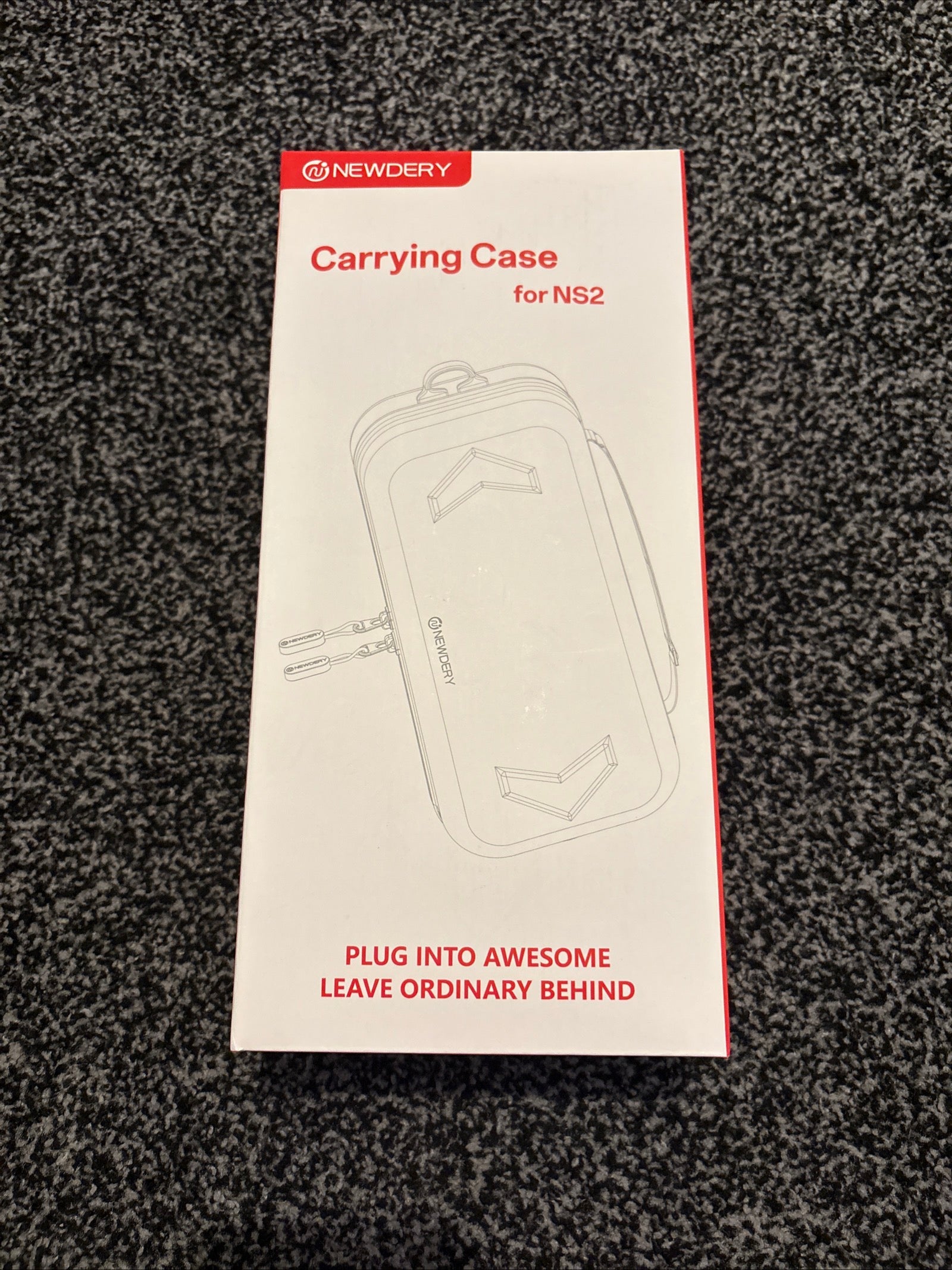 NEWDERY Carrying Case for Nintendo Switch 2 Console Large Strap Card Slots