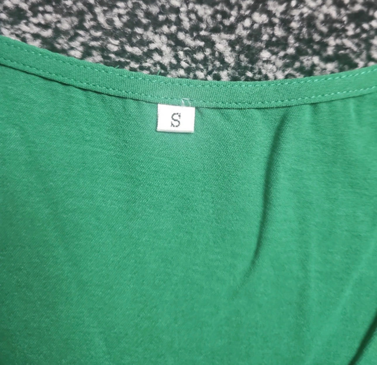 Women Size S Green Short  Sleeve And Short Length Summer Dress Brand New