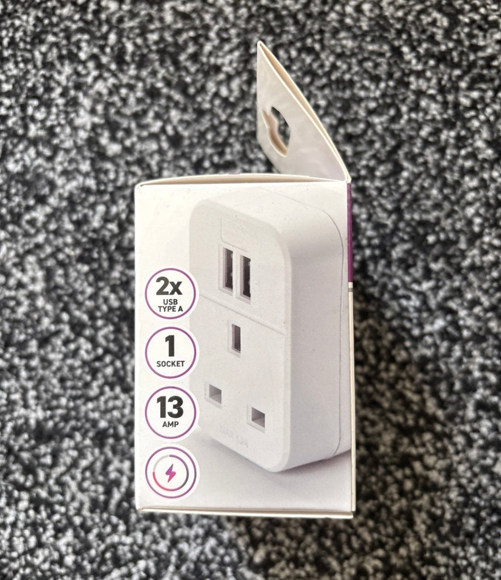 Status 2x usb Plug Through Adaptor