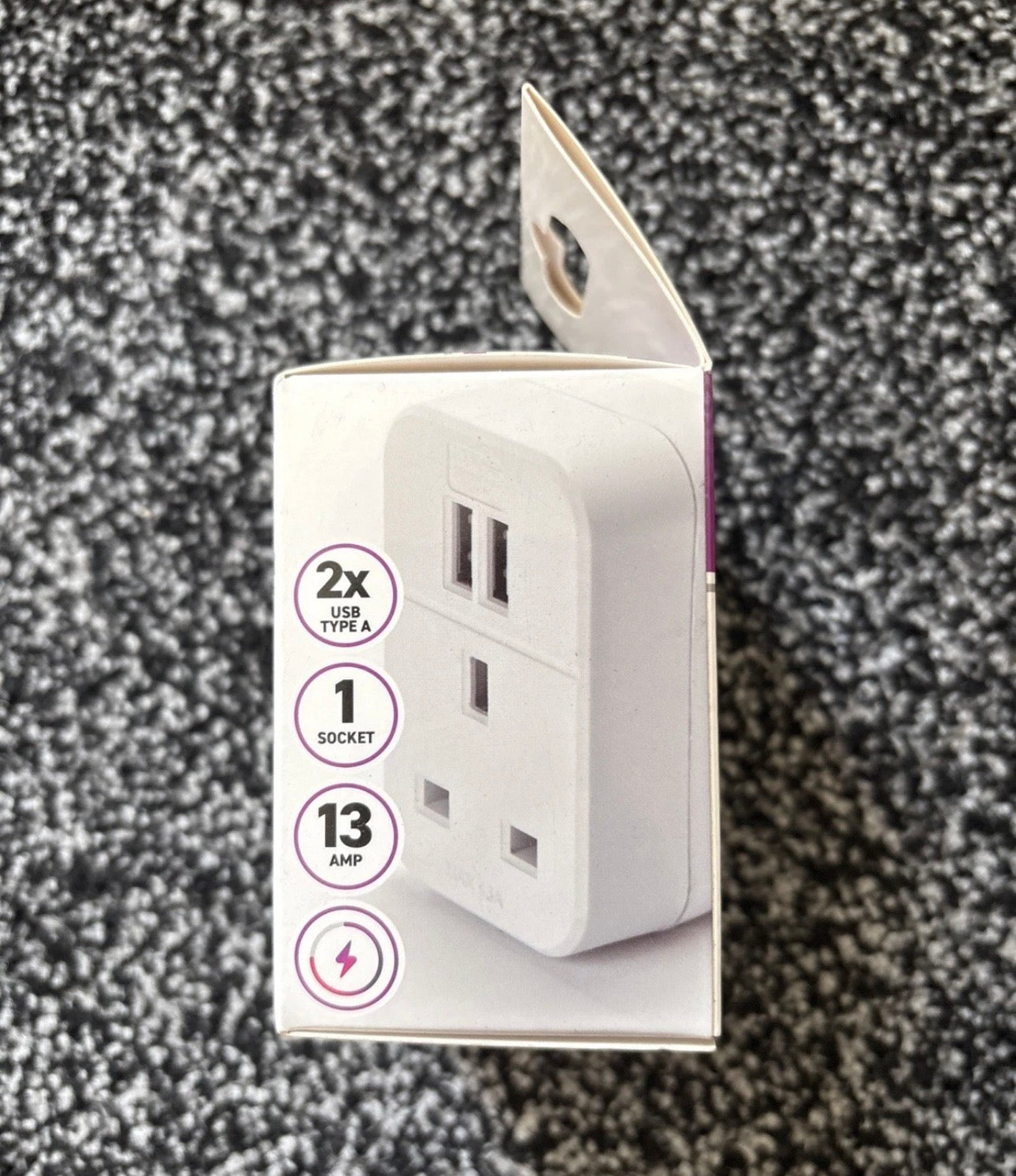 Status 2x usb Plug Through Adaptor