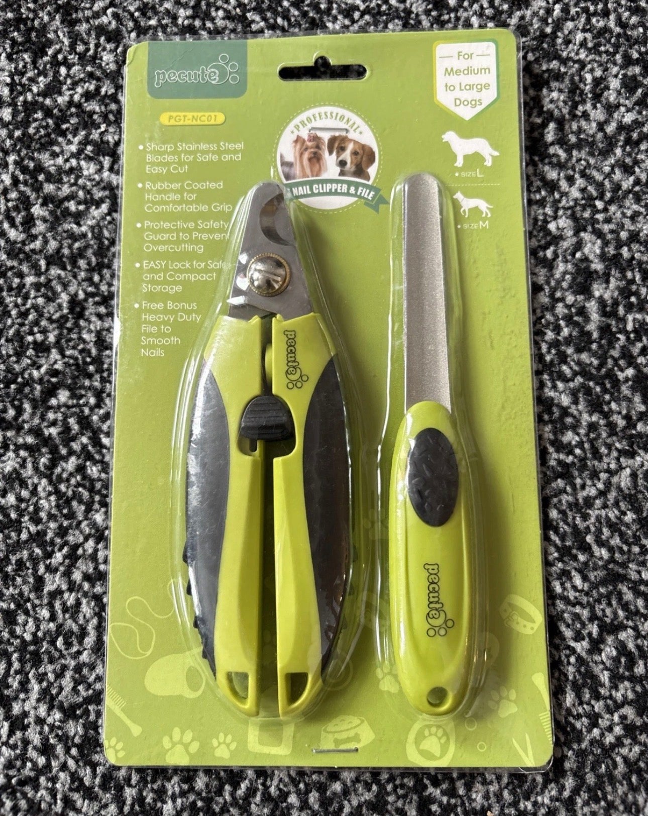 Secure Pet Nail Clipper And File Set PGT-NC01