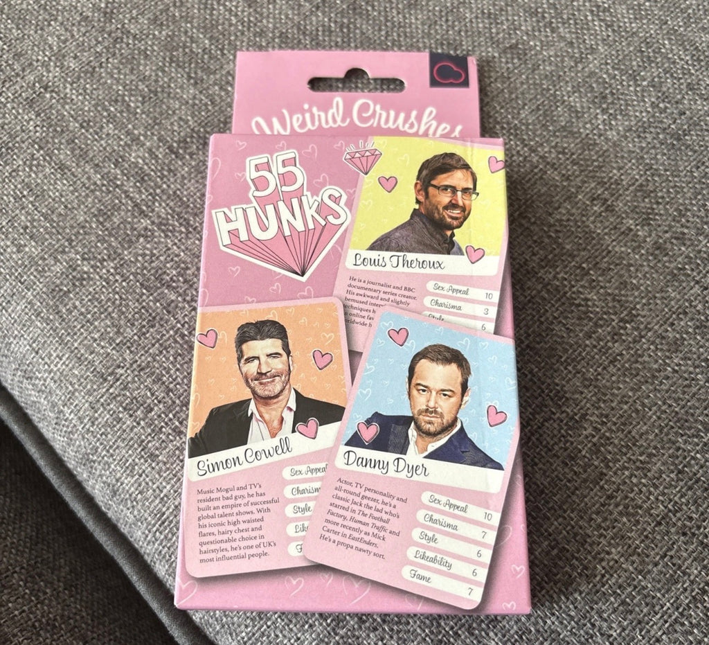 Weird Crushes 55 Hunks (british) Card Game Brand New