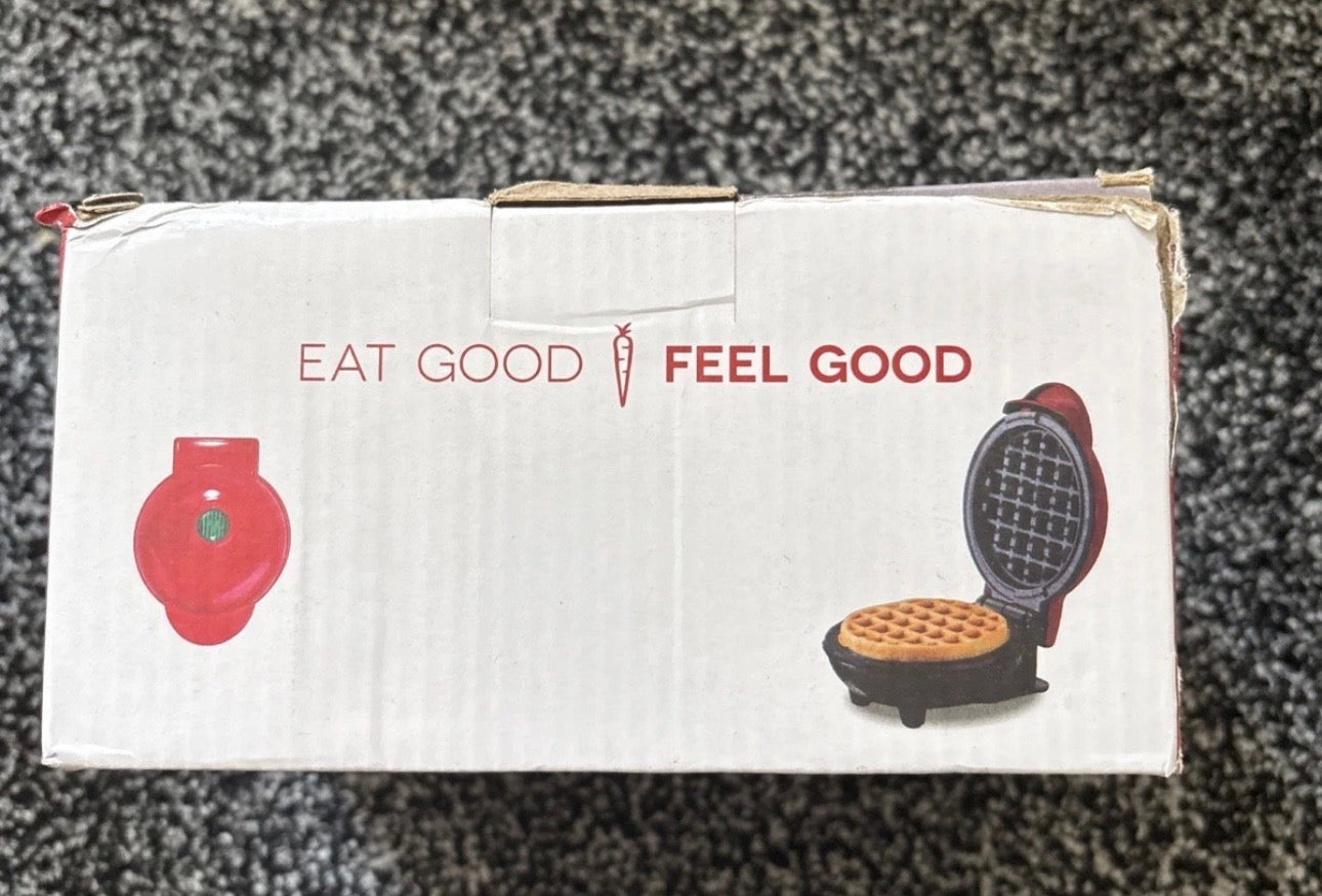 Waffle Maker Mini Small Compact Design, Breakfast Waffle Iron Machine Nonstick