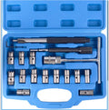 17 TOOLS DIESEL ENGINE INJECTOR CLEANER CLEAN CARBON SEAT CUTTER CUTTING SET